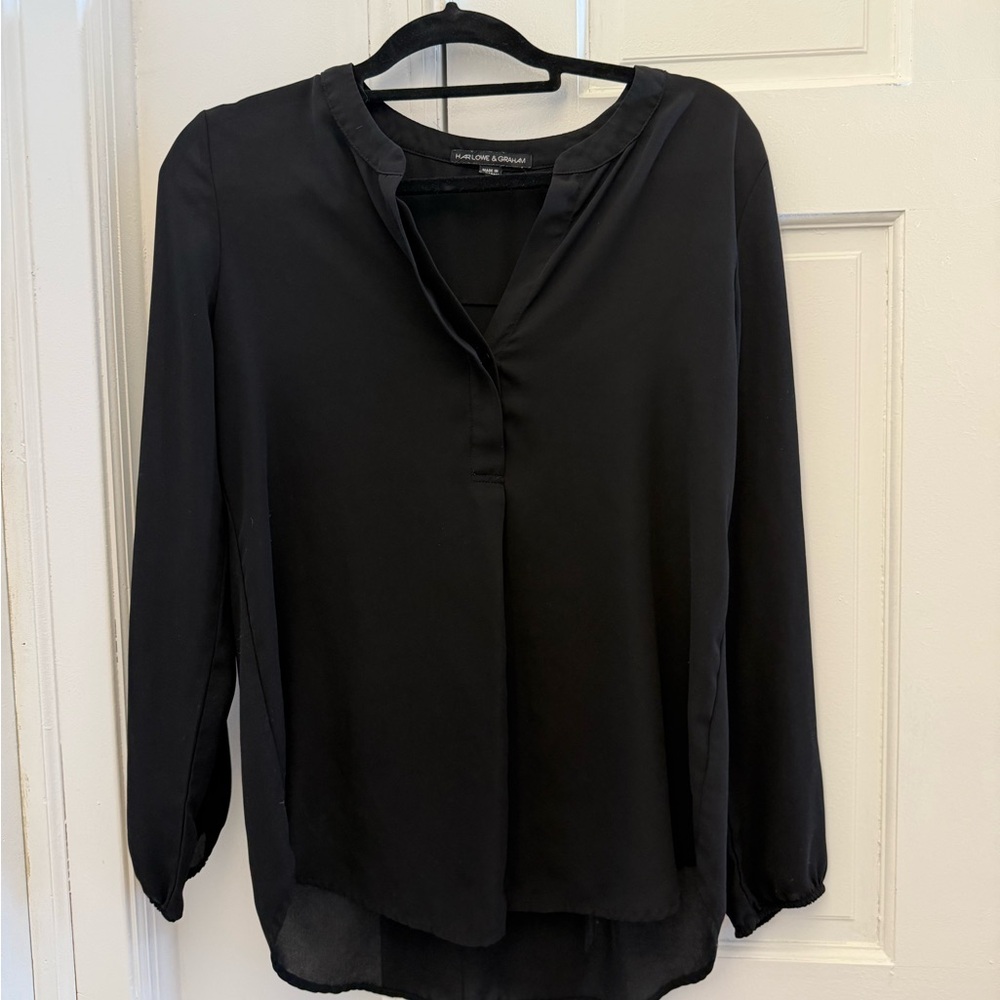 Harlowe & Graham Elegant Black Blouse